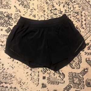 Black Lululemon Hotty Hot Shorts